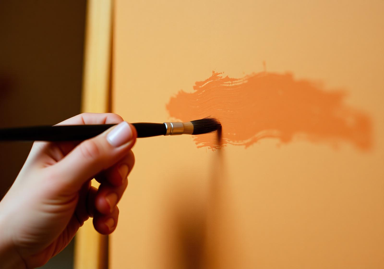 A hand painting on canvas